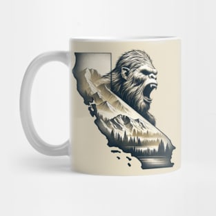 California Wilds: Bigfoot's Call - Double Exposure Art Mug